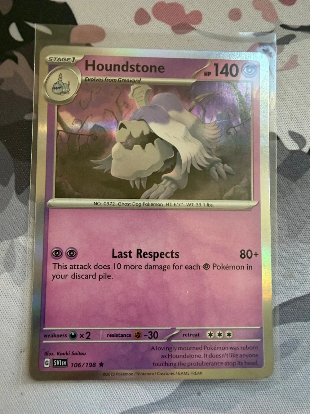 Greavard & Houndstone Evolution Lot | 5 Cards | Reverse Holo | Pokémon ✨5/$25✨